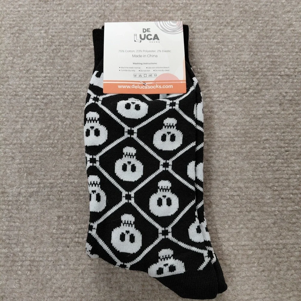 Nightmare Before Christmas Socks For Men De Luca Brand One Size Fits Most NEW‎